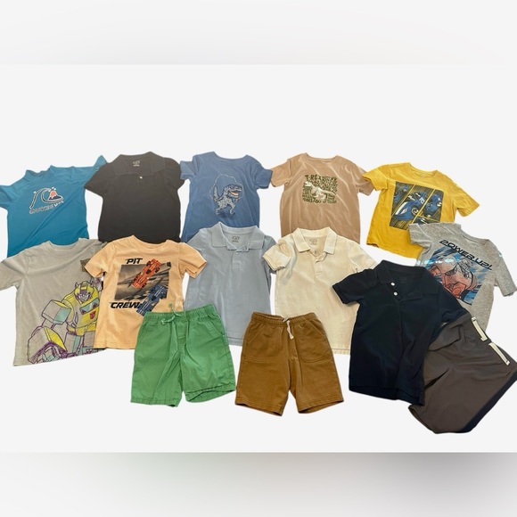 Size 5/5T BOYS LOT of summer/spring clothes!! 14 pieces total! GREAT DEAL! - Picture 1 of 4